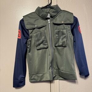 VTG Naruto Shippuden Costume Jacket Kids Medium Green Kakashi Hatake 2002 Anime